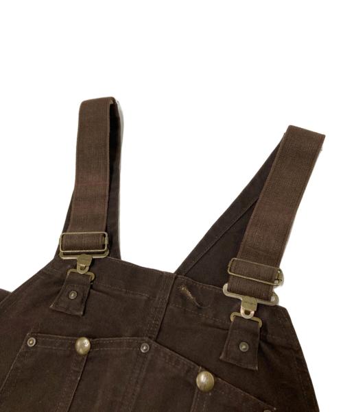 CarHartt（カーハート）CarHartt (カーハート) ダブルニーオーバーオール ブラウン サイズ:W38×L30の古着・服飾アイテム