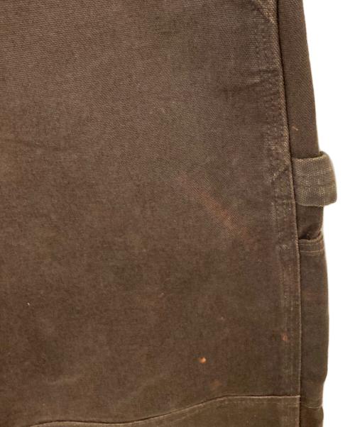 CarHartt（カーハート）CarHartt (カーハート) ダブルニーオーバーオール ブラウン サイズ:W38×L30の古着・服飾アイテム