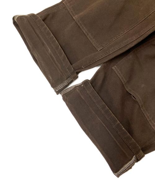 CarHartt（カーハート）CarHartt (カーハート) ダブルニーオーバーオール ブラウン サイズ:W38×L30の古着・服飾アイテム
