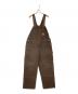 CarHartt（カーハート）の古着「ダブルニーオーバーオール」｜ブラウン