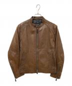BURBERRY BLACK LABELバーバリーブラックレーベル）の古着「ラムレザージャケット」｜ブラウン