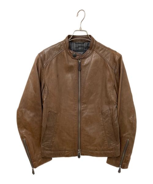 BURBERRY BLACK LABEL（バーバリーブラックレーベル）BURBERRY BLACK LABEL (バーバリーブラックレーベル) ラムレザージャケット ブラウン サイズ:Sの古着・服飾アイテム