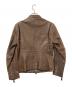 BURBERRY BLACK LABEL (バーバリーブラックレーベル) ラムレザージャケット ブラウン サイズ:S：10000円