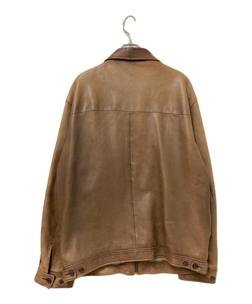 POLO RALPH LAUREN（ポロ・ラルフローレン）POLO RALPH LAUREN (ポロ・ラルフローレン) 90sレザージャケット ブラウン サイズ:Mの古着・服飾アイテム