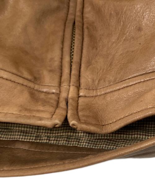 POLO RALPH LAUREN（ポロ・ラルフローレン）POLO RALPH LAUREN (ポロ・ラルフローレン) 90sレザージャケット ブラウン サイズ:Mの古着・服飾アイテム