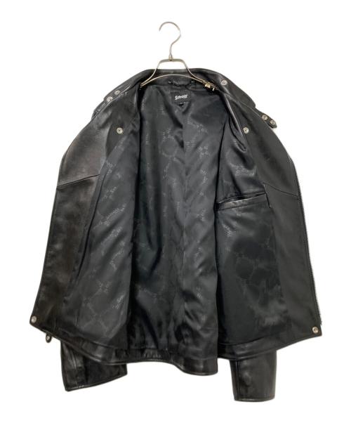 Schott（ショット）Schott (ショット) ダブルライダースジャケット ブラック サイズ: Lの古着・服飾アイテム