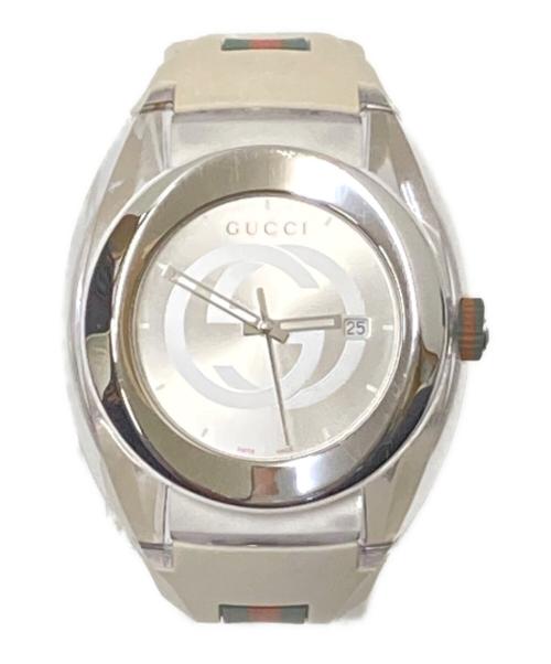 GUCCI（グッチ）GUCCI (グッチ) リストウォッチ ホワイト サイズ:下記参照の古着・服飾アイテム