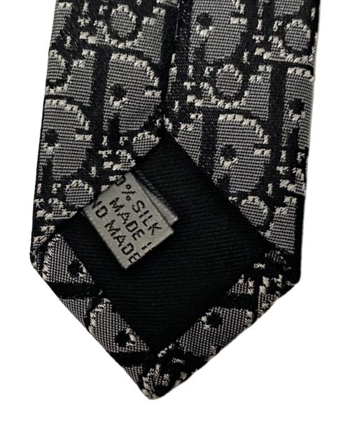 Dior（ディオール）Dior (ディオール) トロッター柄ネクタイ グレー×ブラック サイズ:下記参照の古着・服飾アイテム