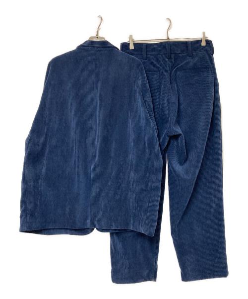 BEAUTY&YOUTH（ビューティーアンドユース）BEAUTY&YOUTH (ビューティーアンドユース) コーデュロイテーラードセットアップジャケット ブルー サイズ:Mの古着・服飾アイテム