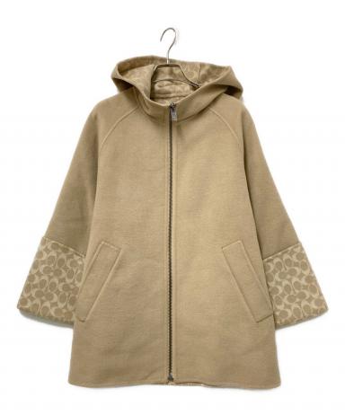 中古・古着通販】COACH (コーチ) COACH ウールケープ ベージュ サイズ