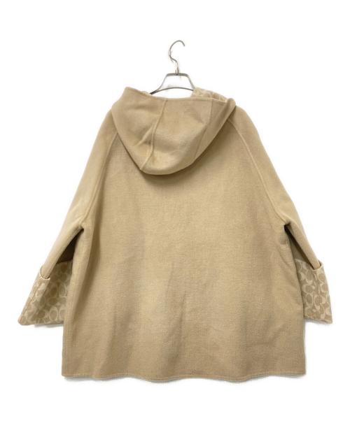 COACH（コーチ）COACH (コーチ) COACH ウールケープ ベージュ サイズ:XS/Sの古着・服飾アイテム