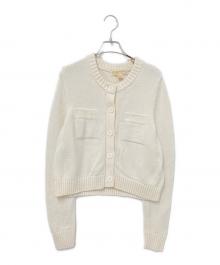 MICHAEL MICHAEL KORS（マイケル マイケルコース）の古着「ウールニットカーディガン」｜アイボリー