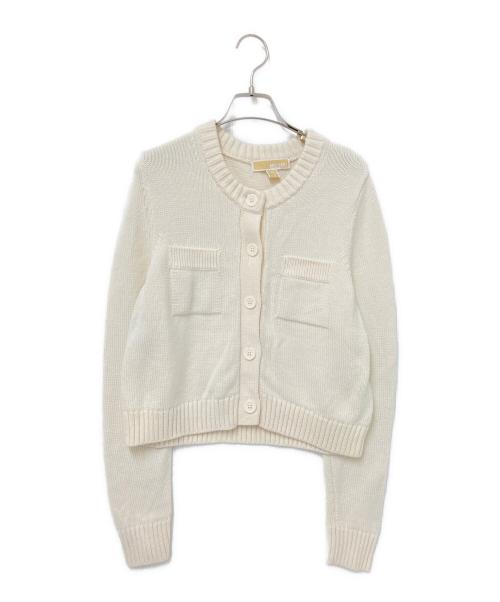 MICHAEL MICHAEL KORS（マイケル マイケルコース）MICHAEL MICHAEL KORS (マイケル マイケルコース) ウールニットカーディガン アイボリー サイズ:Sの古着・服飾アイテム