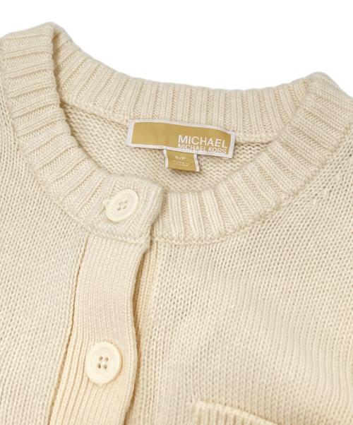 MICHAEL MICHAEL KORS（マイケル マイケルコース）MICHAEL MICHAEL KORS (マイケル マイケルコース) ウールニットカーディガン アイボリー サイズ:Sの古着・服飾アイテム