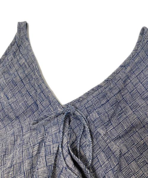 USAATO（ウサト）USAATO (ウサト) ノースリーブデザインワンピース ブルー×ホワイト サイズ:下記参照の古着・服飾アイテム