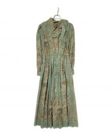 ETRO（エトロ）の古着「ウールロングドレス」｜グリーン