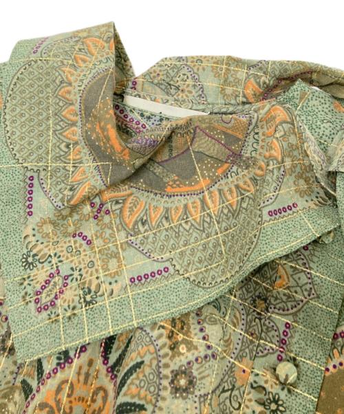 ETRO（エトロ）ETRO (エトロ) ウールロングドレス グリーン サイズ:38の古着・服飾アイテム