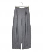 CADUNEカデュネ）の古着「梳毛カーヴィーパンツ」｜グレー