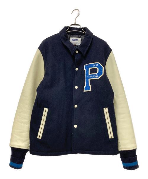 Pherrow's（フェローズ）Pherrow's (フェローズ) スタジャン ネイビー×ホワイト サイズ:XLの古着・服飾アイテム