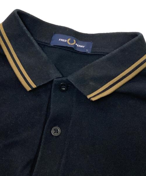 FRED PERRY（フレッドペリー）FRED PERRY (フレッドペリー) ポロシャツ ブラック サイズ:Lの古着・服飾アイテム