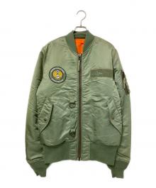 ALPHA（アルファ）の古着「リバーシブルジャケット」｜オリーブ