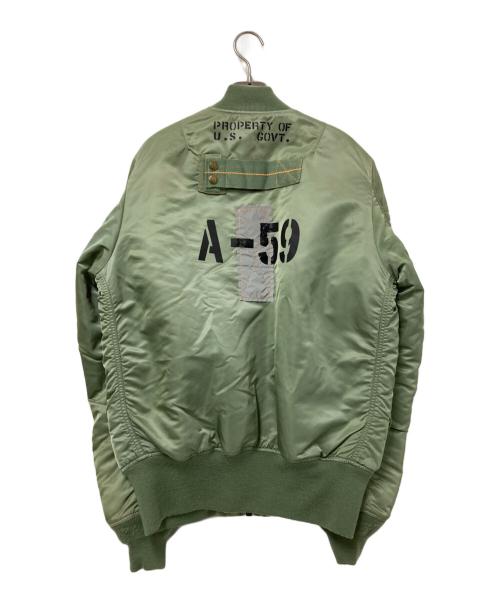 ALPHA（アルファ）ALPHA (アルファ) リバーシブルジャケット オリーブ サイズ:Lの古着・服飾アイテム