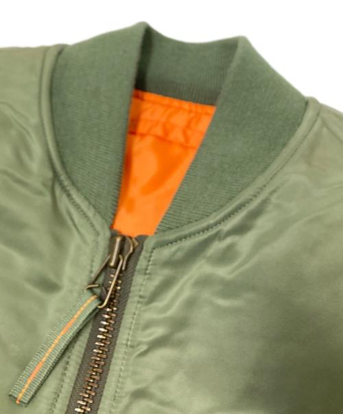 ALPHA（アルファ）ALPHA (アルファ) リバーシブルジャケット オリーブ サイズ:Lの古着・服飾アイテム