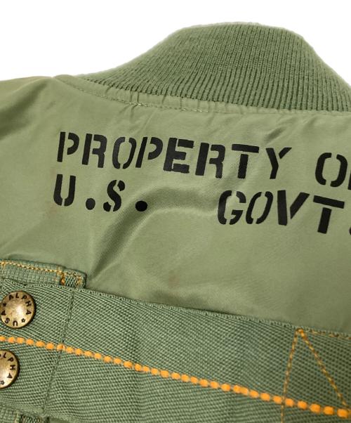 ALPHA（アルファ）ALPHA (アルファ) リバーシブルジャケット オリーブ サイズ:Lの古着・服飾アイテム