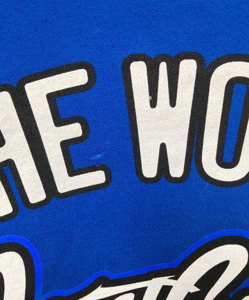 MADE BLANKS（メイドブランクス）MADE BLANKS (メイドブランクス) スウェットスタジャン ホワイト×ブルー サイズ:Lの古着・服飾アイテム