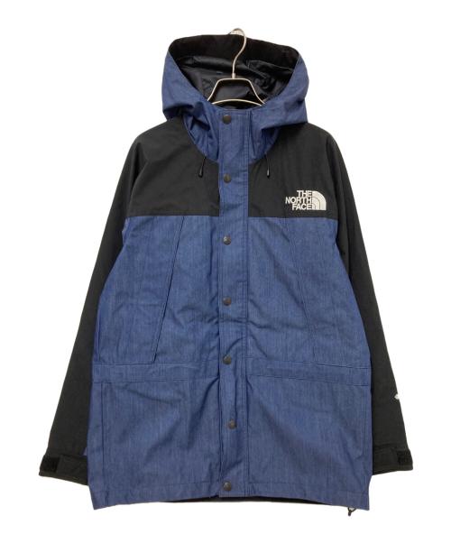 THE NORTH FACE（ザ ノース フェイス）THE NORTH FACE (ザ ノース フェイス) MOUNTAIN LIGHT DENIM JACKET インディゴ×ブラック サイズ:Sの古着・服飾アイテム