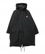 DANTONダントン）の古着「ミリタリー中綿フーデッドコート」｜ブラック