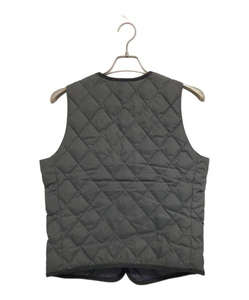 TAION（タイオン）TAION (タイオン) SHIPS (シップス) 別注キルティングダウンベスト グレー サイズ:Mの古着・服飾アイテム