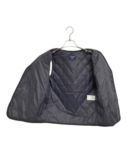 TAION（タイオン）TAION (タイオン) SHIPS (シップス) 別注キルティングダウンベスト グレー サイズ:Mの古着・服飾アイテム