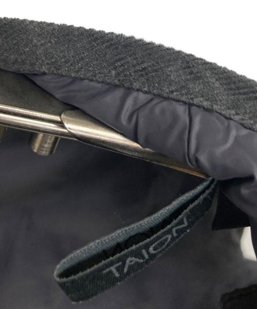 TAION（タイオン）TAION (タイオン) SHIPS (シップス) 別注キルティングダウンベスト グレー サイズ:Mの古着・服飾アイテム