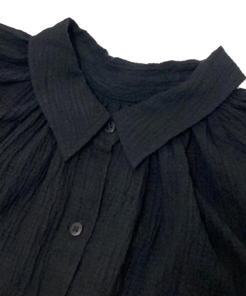 Plage（プラージュ）Plage (プラージュ) Crepe Long シャツ ブラック サイズ:下記参照の古着・服飾アイテム