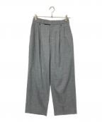 journal standard L'essageジャーナルスタンダード レサージュ）の古着「ウールトリコチン2タックワイドパンツ」｜グレー