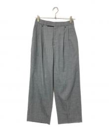 journal standard L'essage（ジャーナルスタンダード レサージュ）の古着「ウールトリコチン2タックワイドパンツ」｜グレー