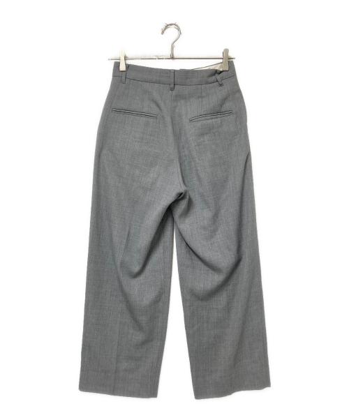 journal standard L'essage（ジャーナルスタンダード レサージュ）journal standard L'essage (ジャーナルスタンダード レサージュ) ウールトリコチン2タックワイドパンツ グレー サイズ:36の古着・服飾アイテム
