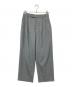 journal standard L'essage（ジャーナルスタンダード レサージュ）の古着「ウールトリコチン2タックワイドパンツ」｜グレー