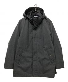 TAKEO KIKUCHI（タケオキクチ）の古着「ライナー付きダウンジャケット」｜グレー×ブラック