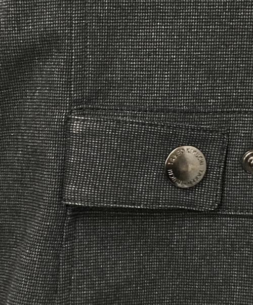 TAKEO KIKUCHI（タケオキクチ）TAKEO KIKUCHI (タケオキクチ) ライナー付きダウンジャケット グレー×ブラック サイズ:2の古着・服飾アイテム