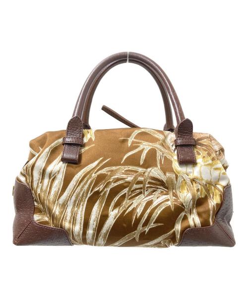 Salvatore Ferragamo（サルヴァトーレ フェラガモ）Salvatore Ferragamo (サルヴァトーレ フェラガモ) ハンドバッグ ブラウン×ホワイト サイズ:下記参照の古着・服飾アイテム