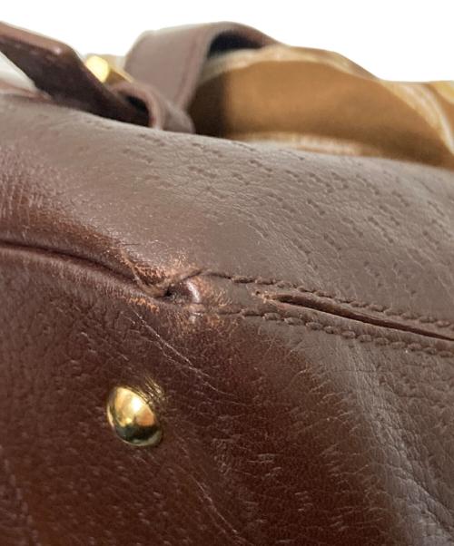 Salvatore Ferragamo（サルヴァトーレ フェラガモ）Salvatore Ferragamo (サルヴァトーレ フェラガモ) ハンドバッグ ブラウン×ホワイト サイズ:下記参照の古着・服飾アイテム