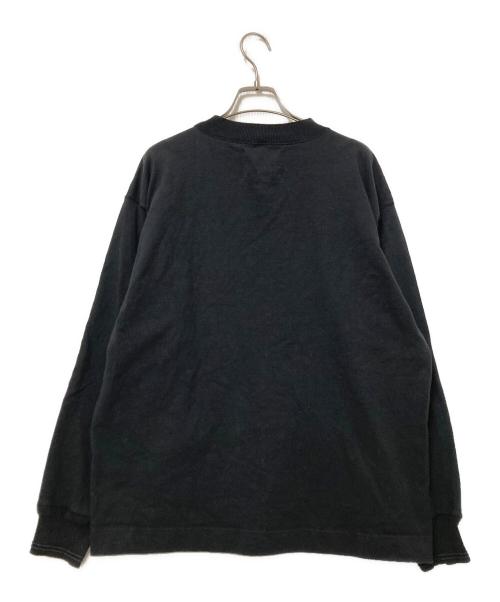 MHL（エムエイチエル）MHL (エムエイチエル) LIGHT DENSED COTTON JERSEY TOP ブラック サイズ:Lの古着・服飾アイテム