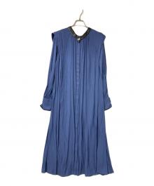 PUBLIC TOKYO（パブリックトウキョウ）の古着「サテンワンピース」｜ブルー