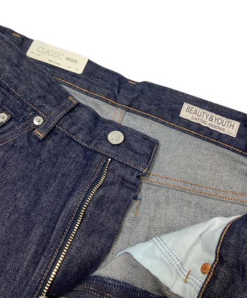 BEAUTY&YOUTH（ビューティーアンドユース）BEAUTY&YOUTH (ビューティーアンドユース) ハイツイスト デニム パンツ クラシック NO.7 インディゴ サイズ:30 未使用品の古着・服飾アイテム