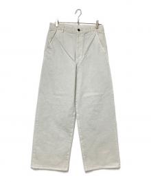 H BEAUTY&YOUTH（エイチ ビューティー&ユース）の古着「ホワイトデニムパンツ」｜ホワイト