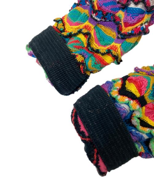 Coogi（クージー）Coogi (クージー) 90s 3Dニットカーディガン マルチカラー サイズ:Sの古着・服飾アイテム