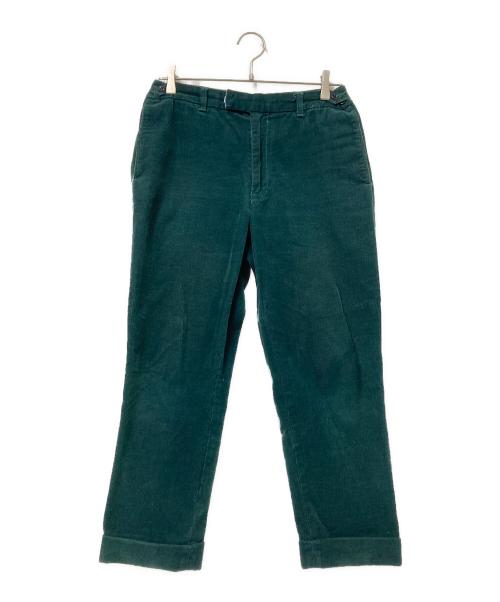 BEAMS PLUS（ビームスプラス）BEAMS PLUS (ビームスプラス) シンチバッグ付コーデュロイパンツ グリーン サイズ:Mの古着・服飾アイテム