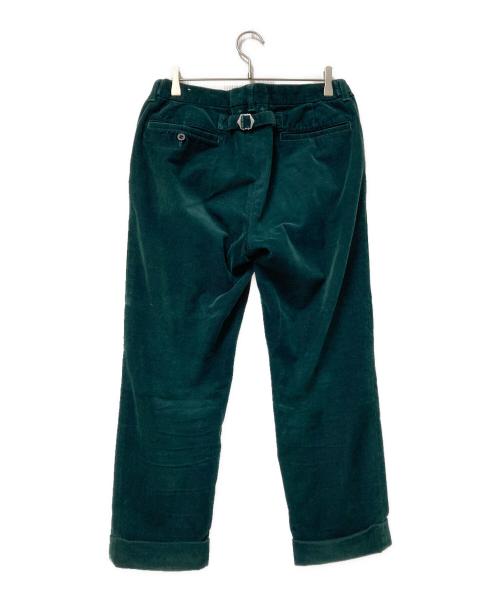 BEAMS PLUS（ビームスプラス）BEAMS PLUS (ビームスプラス) シンチバッグ付コーデュロイパンツ グリーン サイズ:Mの古着・服飾アイテム